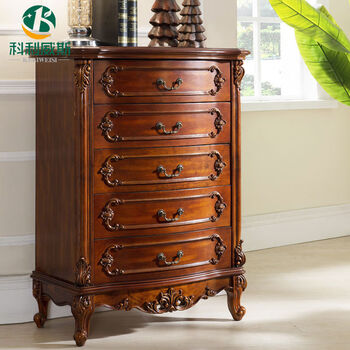 Yusenyi american solid wood chest of drawers storage storage cabinet cupboard covered ancient bedroom living room european light luxury wall-mounted household drawers complete 601 chest of drawers brown maroon 850*480*100