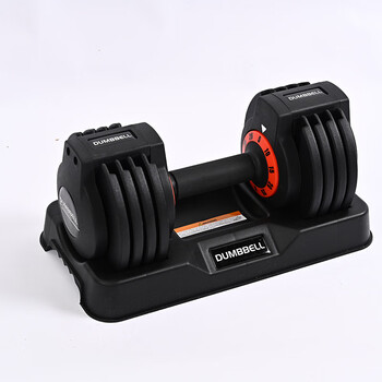 Defit adjustable heavy weight household men's training professional equipment dumbbell set fitness equipment burning nuclear red-single-11.5kg