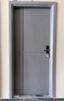 Puqin all-aluminum door zinc alloy steel painted door rental door entry door bedroom door steel door soundproof anti-sound 8058 model 88 points 205 points open left lock within 10
