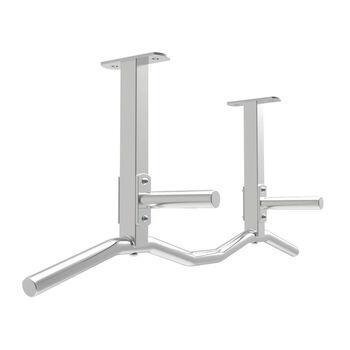 Ceiling beam bottom pull-up device fitness horizontal bar stainless steel k150b-2 silver stainless steel curved bar
