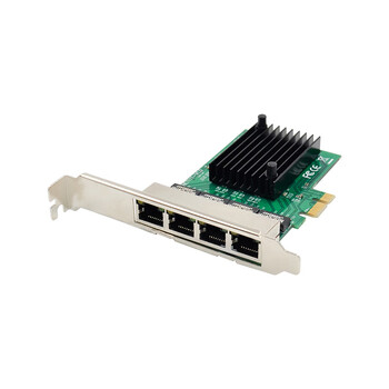 Four electrical port gigabit network card rj45*4/pcie x1/rtl8111f chip/3u+2u double baffle/abadia_abadia_ad8111f-t4
