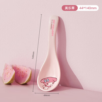 Marsica sanrio eating spoon ceramic small spoon household cute children's spoon one person one spoon soup spoon small spoon-melody