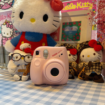 Fujifilminstax mini 12 instant imaging camera polaroid minise polaroid mini mini12 mini7+ 95 new neutral packaging white official label mini7+ 95 new neutral packaging pink