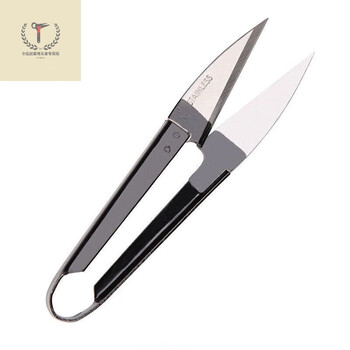 Shushe yarn scissors korean u-shaped thread scissors home tailor black small yarn scissors handmade embroidery thread scissors u-shaped scissors 1 pair