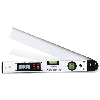 Jieyunmao high-precision 225 electronic led digital display angle ruler protractor aluminum alloy level ruler internal and external angle measuring ruler aluminum alloy digital display angle ruler