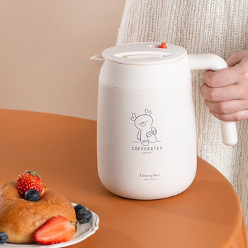 Finsybo coffee pot 316 stainless steel liner, light and easy to handle for home use f-ks01 ivory white 316 stainless steel 1000ml