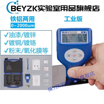 Beyzk split coating thickness gauge paint film meter steel structure anti-corrosion coating film thickness detection fourth generation industrial version 2000um (industrial use)