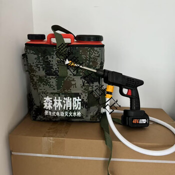Backpack high-pressure water mist fire extinguishing device forest fire reciprocating forest fire extinguishing water gun electric model forest fire extinguishing water gun