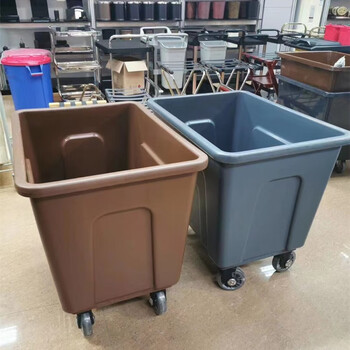 Plastic linen cart multi-functional thickened hotel room cleaning service cart c-40u coffee color