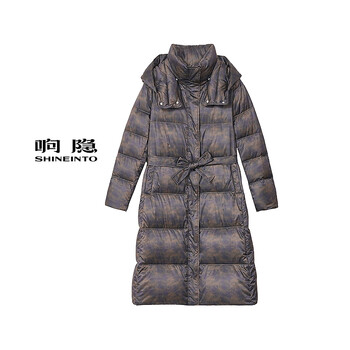 Xiangyin shopping mall same style long down jacket 2545113016 dark green m