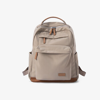 Leif business travel 14-inch computer bag female korean version student school bag large capacity school backpack seagull gray large size