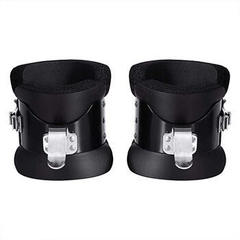 Suspension pull-up boots anti-gravity upside-down boots fitness suspension spine posture safety lock foot cover shoes upside-down black