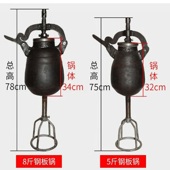 Rsrddy old-fashioned popcorn machine pot commercial electric fully automatic traditional hand-cranked popcorn cannon dry jumping chicken chestnut puffing machine 8 catties steel plate single pot (with pressure gauge)