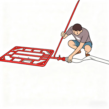 Mobile new energy vehicle chassis water mist fire extinguishing spray battery cooling fire rescue drill device red yd23-128