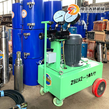 Ni zhier through-core jack oil pump front card bridge tensioner steel strand prestressed high-pressure anchor cable tensioning machine 27-ton front card jack