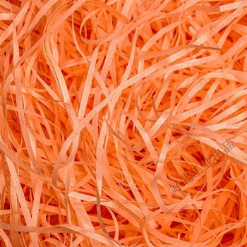 Raffia filling, fruit wedding candy box, valentine's day gift packaging material, shredded paper, confetti, creative bedding, no. 02, orange, 5 packs (500g)