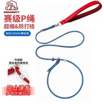 Dsrawmyt p绳 狗狗牵引绳 p链 遛狗链子 小中大型犬训犬防爆冲宠物用品