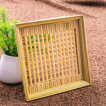 Fantasy dumpling tray hollow octagonal dustpan household sorghum pole bamboo cover curtain dumpling curtain steamed bun basket cover pad for dumplings hollow square 25*25 hollow square 25*25