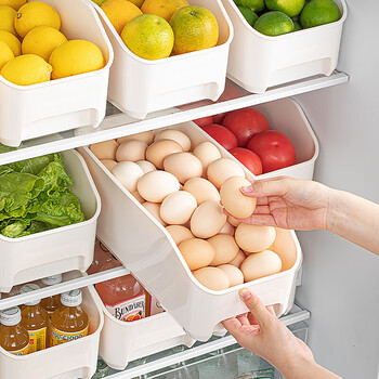 Sungsa japanese egg carton refrigerator crisper egg storage box egg rack food grade egg storage box egg tray elegant white model 1 pack