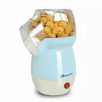 Zhizhou popcorn machine household small fully automatic mini popcorn machine children's electric hot air corn popcorn machine popcorn machine blue-upgraded model