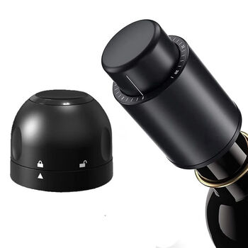 Fantasy red wine bottle stopper, wine vacuum sealing stopper, champagne sparkling wine preservation stopper with date scale, wine stopper with scale, champagne stopper with lock