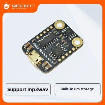Dfrobot gravity uart mp3 voice playback module has built-in storage and supports mp3 wav