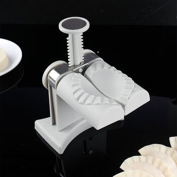 Meikejie press manual fully automatic dumpling double-head artifact household lazy new small machine dumpling machine mold single-head press dumpling artifact 1 pack saves effort and time