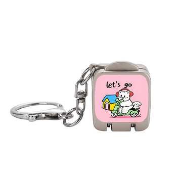 Yipai creative mini nail clippers portable folding nail clippers one-touch opening cartoon cute key bag pendant best friend mini nail clippers pink 2 pcs