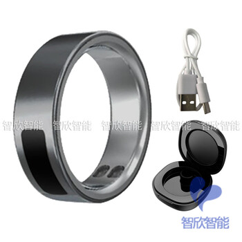 Smart ring vibrates for incoming calls to remind alarm clock events sos health warning + touch photo brush short video ring gold color (charging compartment + type c line) no. 13 (70mm) about 85-100kg