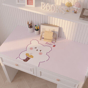 Fantasy cartoon children's desk pad waterproof no-wash ring eye protection study table special desktop protective pad desk pad leather milk animal 60x140cm