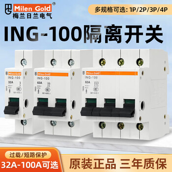 Tianjin isolating switch ing100 air switch 1p2p3p4p knife type circuit breaker isolating switch ing-2p40a