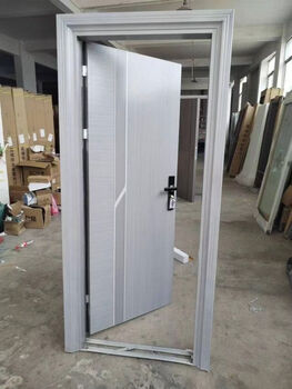 Pupan factory direct sales modern zinc alloy interior door extra thick room door bedroom simple flat door painted door 805688 points 205 points open left lock within 10