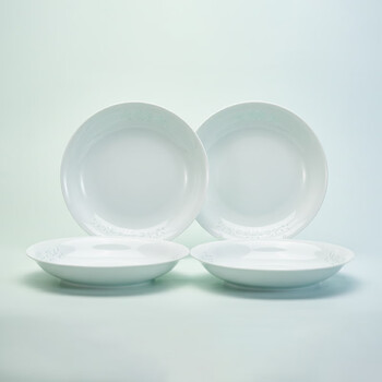 Hongye gz rl chinese porcelain jingdezhen high temperature porcelain plate dish combination for home use