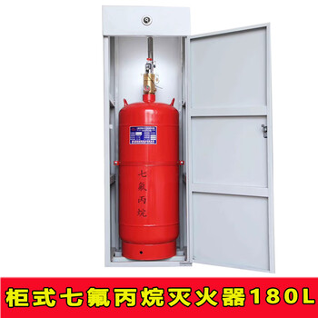 Portable 4kg heptafluoropropane fire extinguisher 6kg 8kg 10kg hanging agent gas fire extinguishing device 180l cabinet type heptafluoropropane fire extinguisher genuine