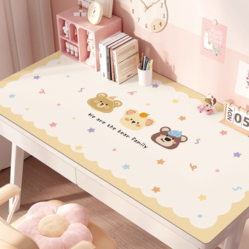 Fantasy desk pad writing desk table cloth girls study washable protective pad star manchuria upgraded soft light eye protection 55x120cm