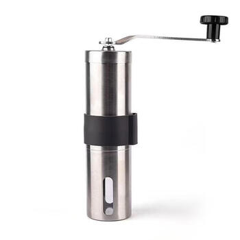 Xiaomi (mi) same quality coffee bean grinder hand grinder coffee machine hand grinder small coffee manual grinder hd-a66c large stainless steel plus silicone sleeve