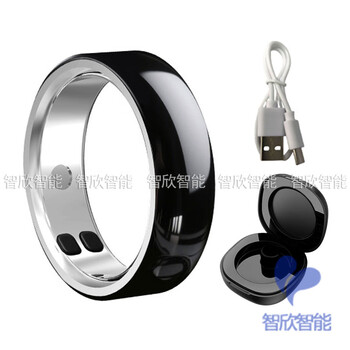 Zhixin smart ring ring vibrates when calls remind high-end ceramic health alarm clock scans videos, takes photos and videos black (charging compartment + type c cable) no. 11 (finger circumference 64.9mm) approximately 65-80kg