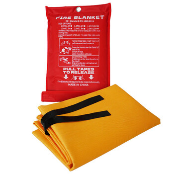 Silicone fire-extinguishing blanket, double-sided, non-stick, kitchen commercial outdoor fire cloth, fire escape blanket, double-sided coated fire-extinguishing blanket 1.5m*1.5m_color can be customized