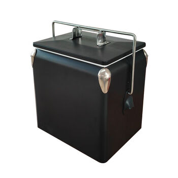 Fantasy box ice bucket portable box ice bucket 13 keeps cold for 24 hours black