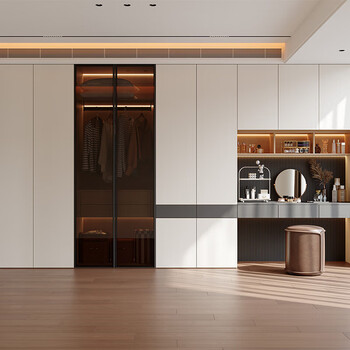 Oppein whole house customized wardrobe cloakroom tv cabinet sideboard f4 star environmentally friendly furniture combination cabinet customized package price