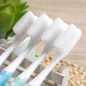 Yongman nano toothbrush soft bristles medium hard bristles adult family home high-end silicone head toothbrush soft bristles 5 bottles