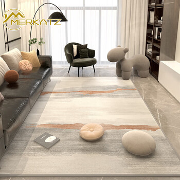 Merkatz living room carpet belgian short pile high-end coffee table blanket bedroom light luxury modern home waterproof and stain-resistant yanxia support customization contact customer service