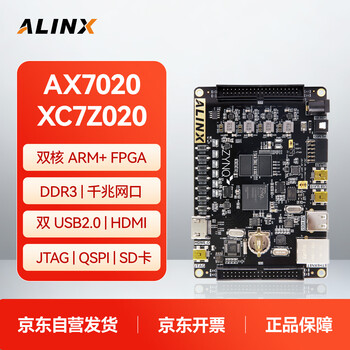 Alinx black gold fpga development board xilinx zynq7000 series xc7z020 entry development board ax7020