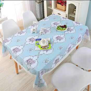 Fantasy pastoral european tablecloth fabric lace tablecloth tablecloth rectangular coffee table tablecloth round tablecloth cover wishes come true green 100x100