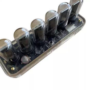 Novellifetube-rgb pseudo-nixie tube clock desktop ornaments e-sports boyfriend gift steins;gate 4-way button control version