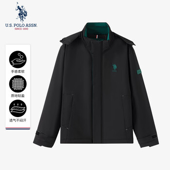 U.s. polo assn. shopping mall same style cotton jacket men's short business casual jacket thickened warm windproof jacket men's top