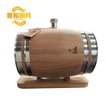 Shixi american imported oak barrel empty barrel 3l white oak visual barrel home-brewed small wine barrel gift box set
