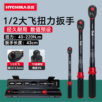 Hychika torque wrench industrial grade high torque high precision ratchet tool set adjustable spark plug auto repair wrench