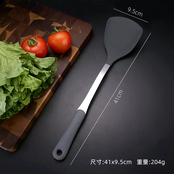 Yusenyi non-stick pot silicone spatula cooking spatula high temperature resistant household stainless steel kitchenware special pot protection silicone spatula set food grade silicone spatula