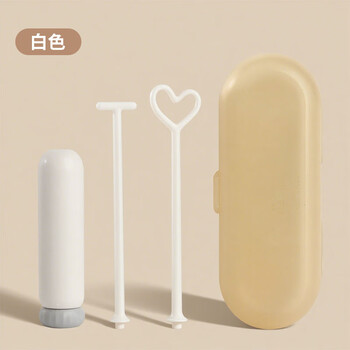 Milk powder stirring stick, special electric milk stirring stick for babies, non-clumping milk powder artifact, milk shaker, stirrer, stirring stick, white model (2 stirring sticks + storage box + battery)